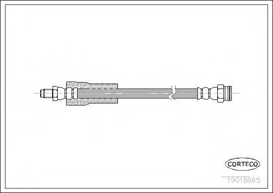 CORTECO 19018665 Тормозной шланг для PEUGEOT 305 II (Пежо 305 2) CORTECO 19018665 Тормозной шланг для PEUGEOT 305 II (Пежо 305 2)