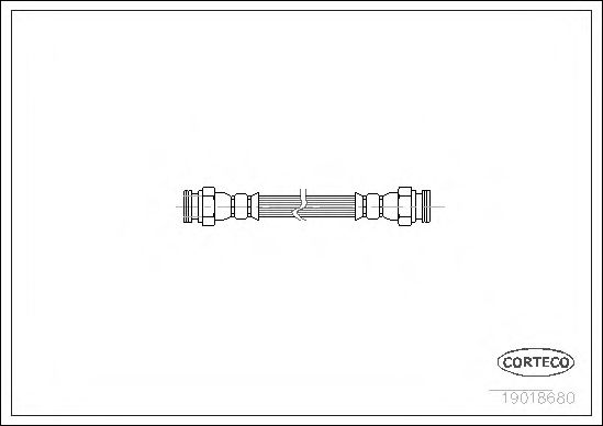 CORTECO 19018680 Тормозной шланг для SKODA (Шкода) CORTECO 19018680 Тормозной шланг для SKODA (Шкода)