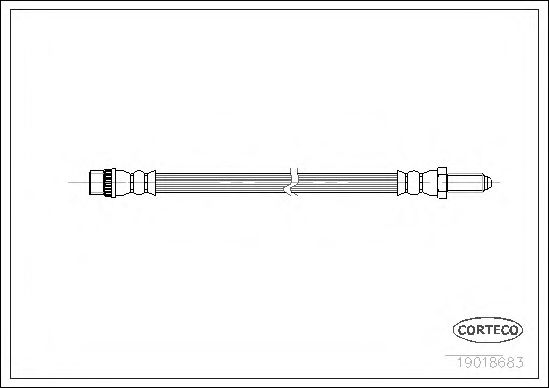 CORTECO 19018683 Тормозной шланг для ALFA-ROMEO (Алфа-ромэо) CORTECO 19018683 Тормозной шланг для ALFA-ROMEO (Алфа-ромэо)