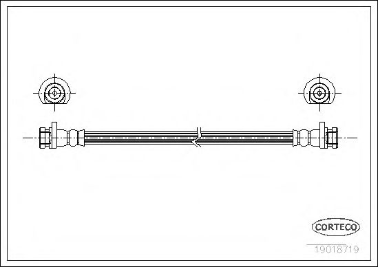CORTECO 19018719 Тормозной шланг для HONDA CIVIC VI (Хонда Цивик 6) CORTECO 19018719 Тормозной шланг для HONDA CIVIC VI (Хонда Цивик 6)