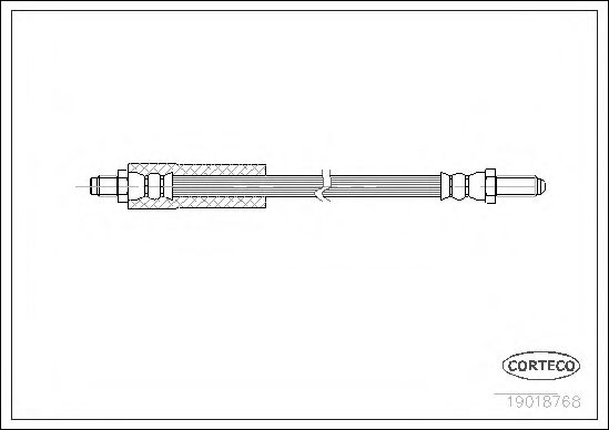 CORTECO 19018768 Тормозной шланг для FORD FIESTA (Форд Фиэста) CORTECO 19018768 Тормозной шланг для FORD FIESTA (Форд Фиэста)