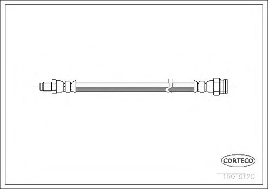 CORTECO 19019120 Тормозной шланг для CITROËN AX (CитроËн Аx) CORTECO 19019120 Тормозной шланг для CITROËN AX (CитроËн Аx)