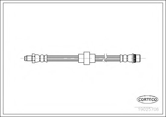 CORTECO 19025706 Тормозной шланг для RENAULT MEGANE I (Рено Меган 1) CORTECO 19025706 Тормозной шланг для RENAULT MEGANE I (Рено Меган 1)