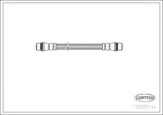 CORTECO 19025744 Тормозной шланг для RENAULT MEGANE I (Рено Меган 1) CORTECO 19025744 Тормозной шланг для RENAULT MEGANE I (Рено Меган 1)