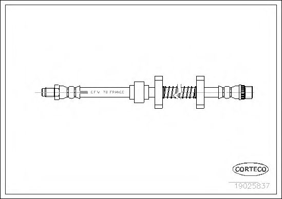 CORTECO 19025837 Тормозной шланг для CITROËN XM (CитроËн Хм) CORTECO 19025837 Тормозной шланг для CITROËN XM (CитроËн Хм)