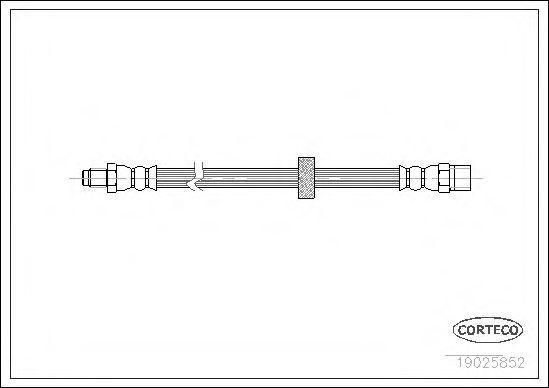 CORTECO 19025852 Тормозной шланг для VOLVO V90 (Вольво V90) CORTECO 19025852 Тормозной шланг для VOLVO V90 (Вольво V90)