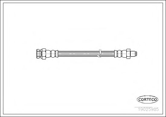 CORTECO 19025985 Тормозной шланг для MITSUBISHI (Митсубиши/митсубиси) CORTECO 19025985 Тормозной шланг для MITSUBISHI (Митсубиши/митсубиси)