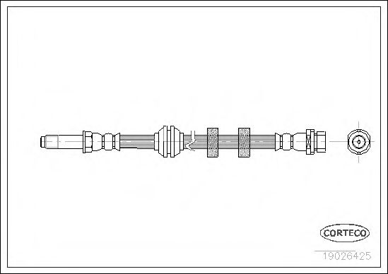 CORTECO 19026425 Тормозной шланг для FORD MONDEO (Форд Мондэо) CORTECO 19026425 Тормозной шланг для FORD MONDEO (Форд Мондэо)