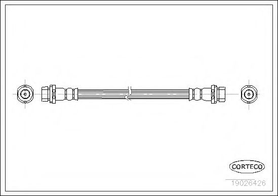 CORTECO 19026426 Тормозной шланг для FORD MONDEO (Форд Мондэо) CORTECO 19026426 Тормозной шланг для FORD MONDEO (Форд Мондэо)