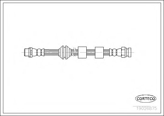 CORTECO 19026875 Тормозной шланг для FORD GALAXY (Форд Галакси) CORTECO 19026875 Тормозной шланг для FORD GALAXY (Форд Галакси)