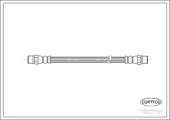 CORTECO 19027751 Тормозной шланг для VOLVO V70 I (Вольво V70 1) CORTECO 19027751 Тормозной шланг для VOLVO V70 I (Вольво V70 1)