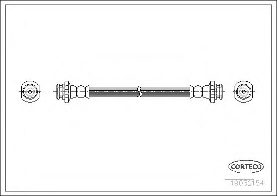CORTECO 19032154 Тормозной шланг для NISSAN PRIMERA (Ниссан Примера) CORTECO 19032154 Тормозной шланг для NISSAN PRIMERA (Ниссан Примера)