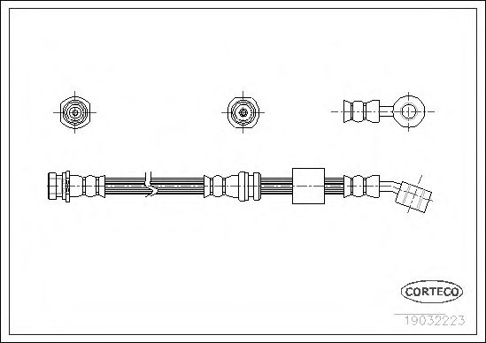 CORTECO 19032223 Тормозной шланг для SUZUKI (Сузуки) CORTECO 19032223 Тормозной шланг для SUZUKI (Сузуки)