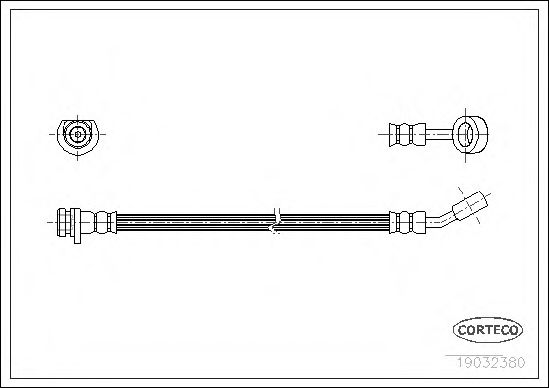 CORTECO 19032380 Тормозной шланг для HONDA (Хонда) CORTECO 19032380 Тормозной шланг для HONDA (Хонда)