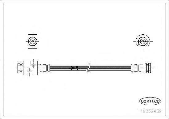 CORTECO 19032439 Тормозной шланг для HONDA (Хонда) CORTECO 19032439 Тормозной шланг для HONDA (Хонда)