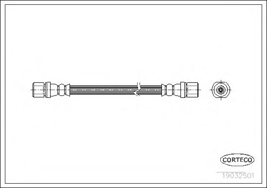 CORTECO 19032501 Тормозной шланг для SUBARU LEGACY II (Субару Легаси 2) CORTECO 19032501 Тормозной шланг для SUBARU LEGACY II (Субару Легаси 2)