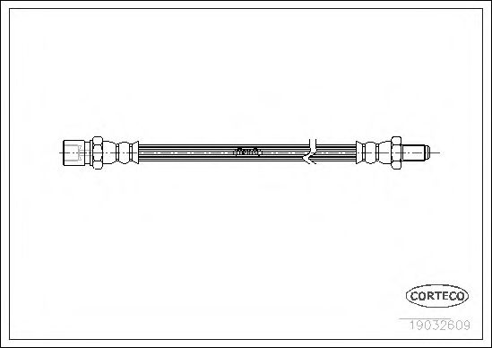 CORTECO 19032609 Тормозной шланг для OPEL COMMODORE A (Опель Cоммодорэ а) CORTECO 19032609 Тормозной шланг для OPEL COMMODORE A (Опель Cоммодорэ а)
