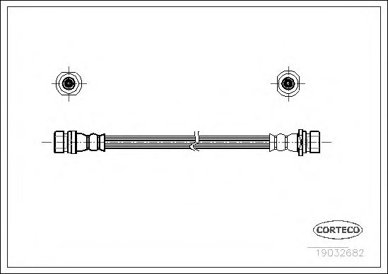 CORTECO 19032682 Тормозной шланг для HYUNDAI ELANTRA II (Хендай Элантра 2) CORTECO 19032682 Тормозной шланг для HYUNDAI ELANTRA II (Хендай Элантра 2)