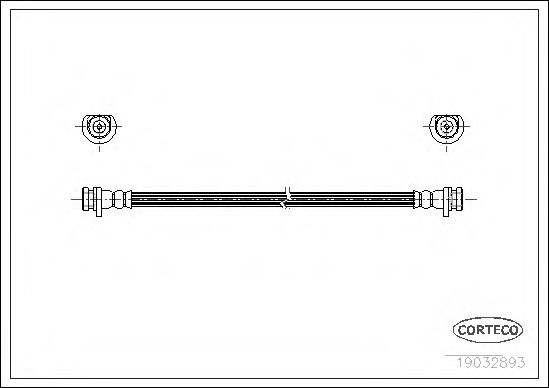 CORTECO 19032893 Тормозной шланг для HONDA (Хонда) CORTECO 19032893 Тормозной шланг для HONDA (Хонда)