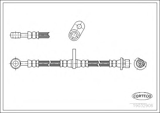 CORTECO 19032906 Тормозной шланг для HONDA (Хонда) CORTECO 19032906 Тормозной шланг для HONDA (Хонда)