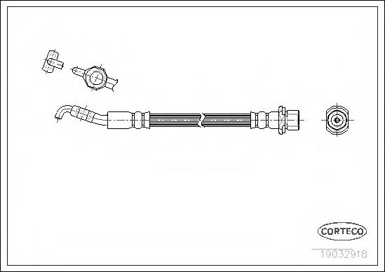 CORTECO 19032918 Тормозной шланг для LEXUS IS I (Лексус Ис 1) CORTECO 19032918 Тормозной шланг для LEXUS IS I (Лексус Ис 1)