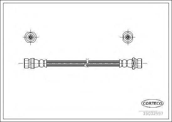 CORTECO 19032997 Тормозной шланг для HYUNDAI EXCEL II (Хендай Эxcэл 2) CORTECO 19032997 Тормозной шланг для HYUNDAI EXCEL II (Хендай Эxcэл 2)