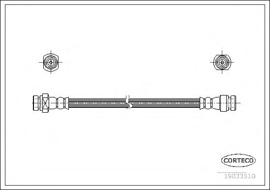 CORTECO 19033510 Тормозной шланг для HYUNDAI MATRIX (Хендай Матрикс) CORTECO 19033510 Тормозной шланг для HYUNDAI MATRIX (Хендай Матрикс)