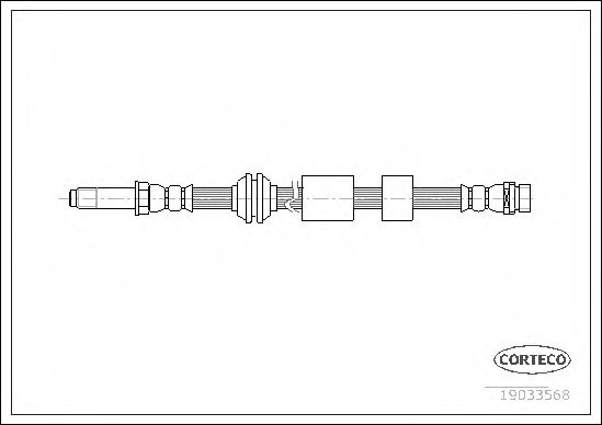 CORTECO 19033568 Тормозной шланг для FORD (Форд) CORTECO 19033568 Тормозной шланг для FORD (Форд)