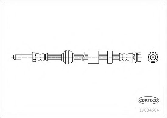CORTECO 19034664 Тормозной шланг для FORD (Форд) CORTECO 19034664 Тормозной шланг для FORD (Форд)