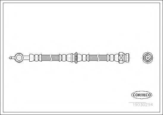 CORTECO 19030294 Тормозной шланг для VOLVO S40 I (Вольво С40 и) CORTECO 19030294 Тормозной шланг для VOLVO S40 I (Вольво С40 и)