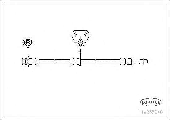 CORTECO 19035040 Тормозной шланг для HONDA (Хонда) CORTECO 19035040 Тормозной шланг для HONDA (Хонда)