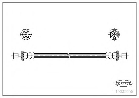CORTECO 19035056 Тормозной шланг для DAIHATSU FEROZA HARD TOP (Дайхатсу Фэроза хард топ) CORTECO 19035056 Тормозной шланг для DAIHATSU FEROZA HARD TOP (Дайхатсу Фэроза хард топ)