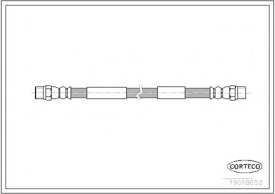 CORTECO 19018652 Тормозной шланг для VOLKSWAGEN LT 28-35 I (Фольксваген Лт 28-35 и) CORTECO 19018652 Тормозной шланг для VOLKSWAGEN LT 28-35 I (Фольксваген Лт 28-35 и)