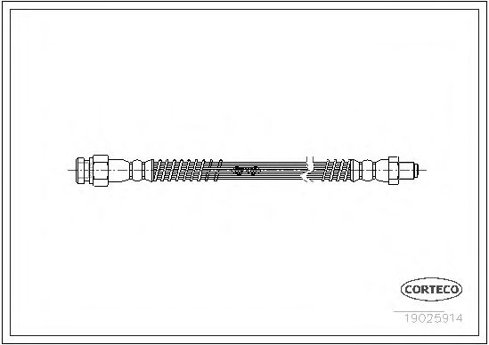 CORTECO 19025914 Тормозной шланг для MITSUBISHI (Митсубиши/митсубиси) CORTECO 19025914 Тормозной шланг для MITSUBISHI (Митсубиши/митсубиси)