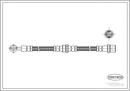 CORTECO 19032518 Тормозной шланг для SUBARU LEGACY II (Субару Легаси 2) CORTECO 19032518 Тормозной шланг для SUBARU LEGACY II (Субару Легаси 2)