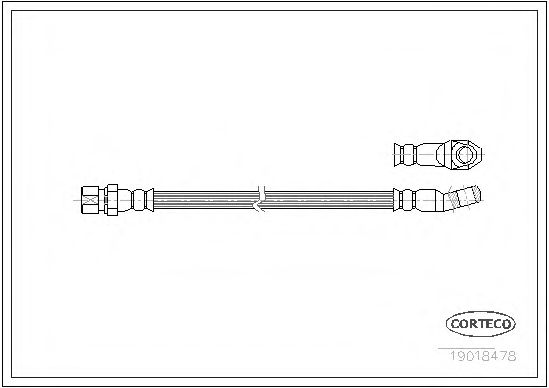 CORTECO 19018478 Тормозной шланг для FIAT STRADA (Фиат Страда) CORTECO 19018478 Тормозной шланг для FIAT STRADA (Фиат Страда)