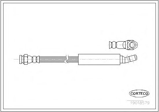 CORTECO 19018579 Тормозной шланг для FIAT (Фиат) CORTECO 19018579 Тормозной шланг для FIAT (Фиат)