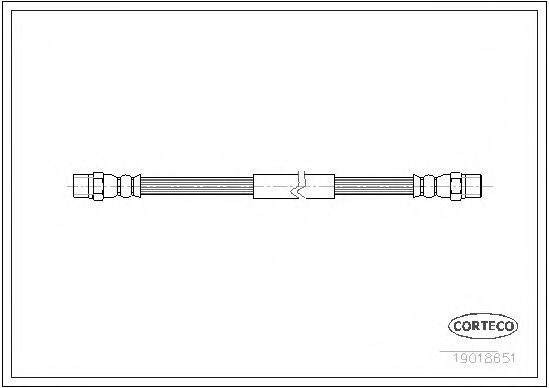 CORTECO 19018651 Тормозной шланг для VOLKSWAGEN T3 CARAVELLE (Фольксваген Т3 cараvэллэ) CORTECO 19018651 Тормозной шланг для VOLKSWAGEN T3 CARAVELLE (Фольксваген Т3 cараvэллэ)