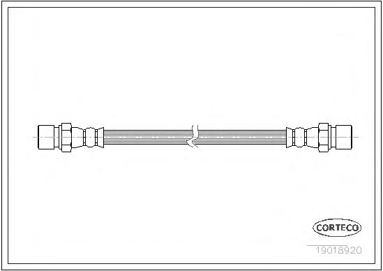 CORTECO 19018920 Тормозной шланг для VOLKSWAGEN T3 CARAVELLE (Фольксваген Т3 cараvэллэ) CORTECO 19018920 Тормозной шланг для VOLKSWAGEN T3 CARAVELLE (Фольксваген Т3 cараvэллэ)