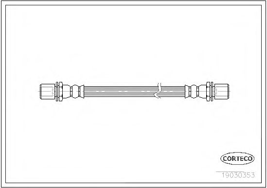 CORTECO 19030353 Тормозной шланг для DAIHATSU FEROZA HARD TOP (Дайхатсу Фэроза хард топ) CORTECO 19030353 Тормозной шланг для DAIHATSU FEROZA HARD TOP (Дайхатсу Фэроза хард топ)
