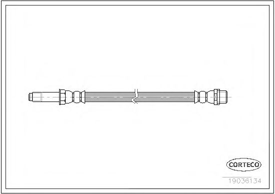 CORTECO 19036134 Тормозной шланг для VOLKSWAGEN CRAFTER 30-35 (Фольксваген Крафтер 30-35) CORTECO 19036134 Тормозной шланг для VOLKSWAGEN CRAFTER 30-35 (Фольксваген Крафтер 30-35)