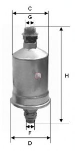 SOFIMA S 1532 B Топливный фильтр для PORSCHE (Порше) SOFIMA S 1532 B Топливный фильтр для PORSCHE (Порше)