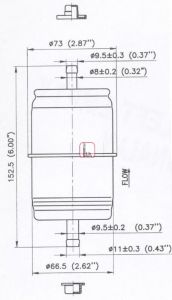 SOFIMA S 1666 B Топливный фильтр для JEEP CHEROKEE (Джип Чироки) SOFIMA S 1666 B Топливный фильтр для JEEP CHEROKEE (Джип Чироки)