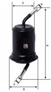 SOFIMA S 1689 B Топливный фильтр для MAZDA 323 PROTEG V (Мазда 323 протеже 5) SOFIMA S 1689 B Топливный фильтр для MAZDA 323 PROTEG V (Мазда 323 протеже 5)
