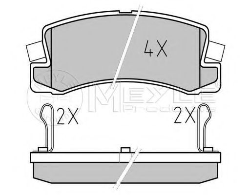 MEYLE 025 200 7615/W Тормозные колодки для TOYOTA COROLLA SPRINTER (Тойота/тоета Cоролла спринтэр) MEYLE 025 200 7615/W Тормозные колодки для TOYOTA COROLLA SPRINTER (Тойота/тоета Cоролла спринтэр)