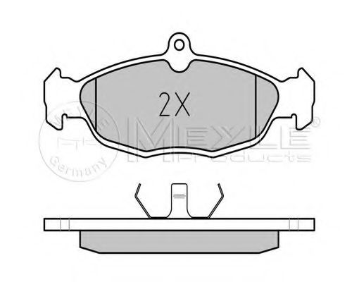 MEYLE 025 205 4716 Тормозные колодки для OPEL CORSA A (Опель Cорса а) MEYLE 025 205 4716 Тормозные колодки для OPEL CORSA A (Опель Cорса а)