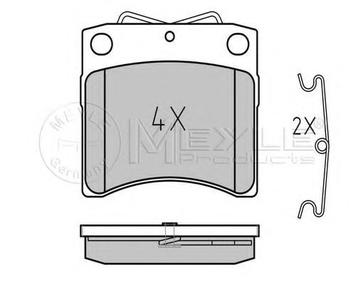 MEYLE 025 206 5217 Тормозные колодки для VOLKSWAGEN (Фольксваген) MEYLE 025 206 5217 Тормозные колодки для VOLKSWAGEN (Фольксваген)