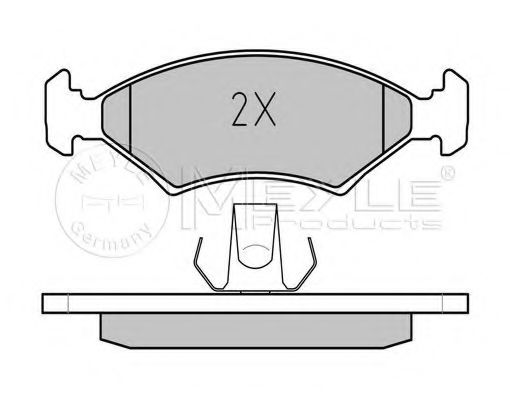 MEYLE 025 207 5318 Тормозные колодки для FORD FIESTA (Форд Фиэста) MEYLE 025 207 5318 Тормозные колодки для FORD FIESTA (Форд Фиэста)