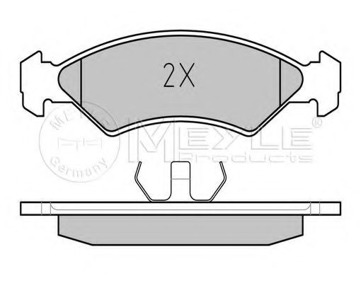 MEYLE 025 208 5717 Тормозные колодки для FORD FIESTA (Форд Фиэста) MEYLE 025 208 5717 Тормозные колодки для FORD FIESTA (Форд Фиэста)