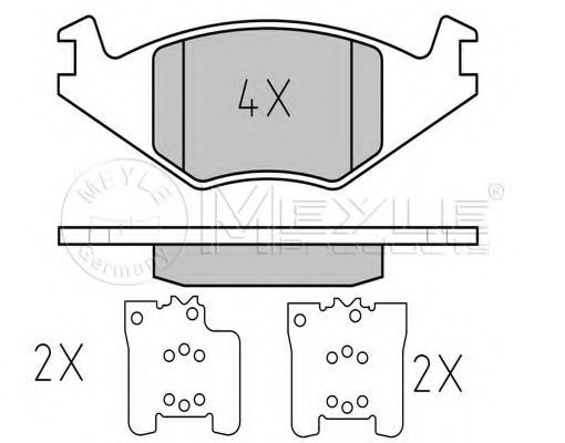 MEYLE 025 208 8917 Тормозные колодки для VOLKSWAGEN JETTA II (Фольксваген Жэтта 2) MEYLE 025 208 8917 Тормозные колодки для VOLKSWAGEN JETTA II (Фольксваген Жэтта 2)
